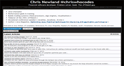 Desktop Screenshot of chrisnewland.com